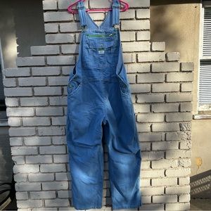 Liberty Zip Pouch Overalls in Blue - Size 2XL
